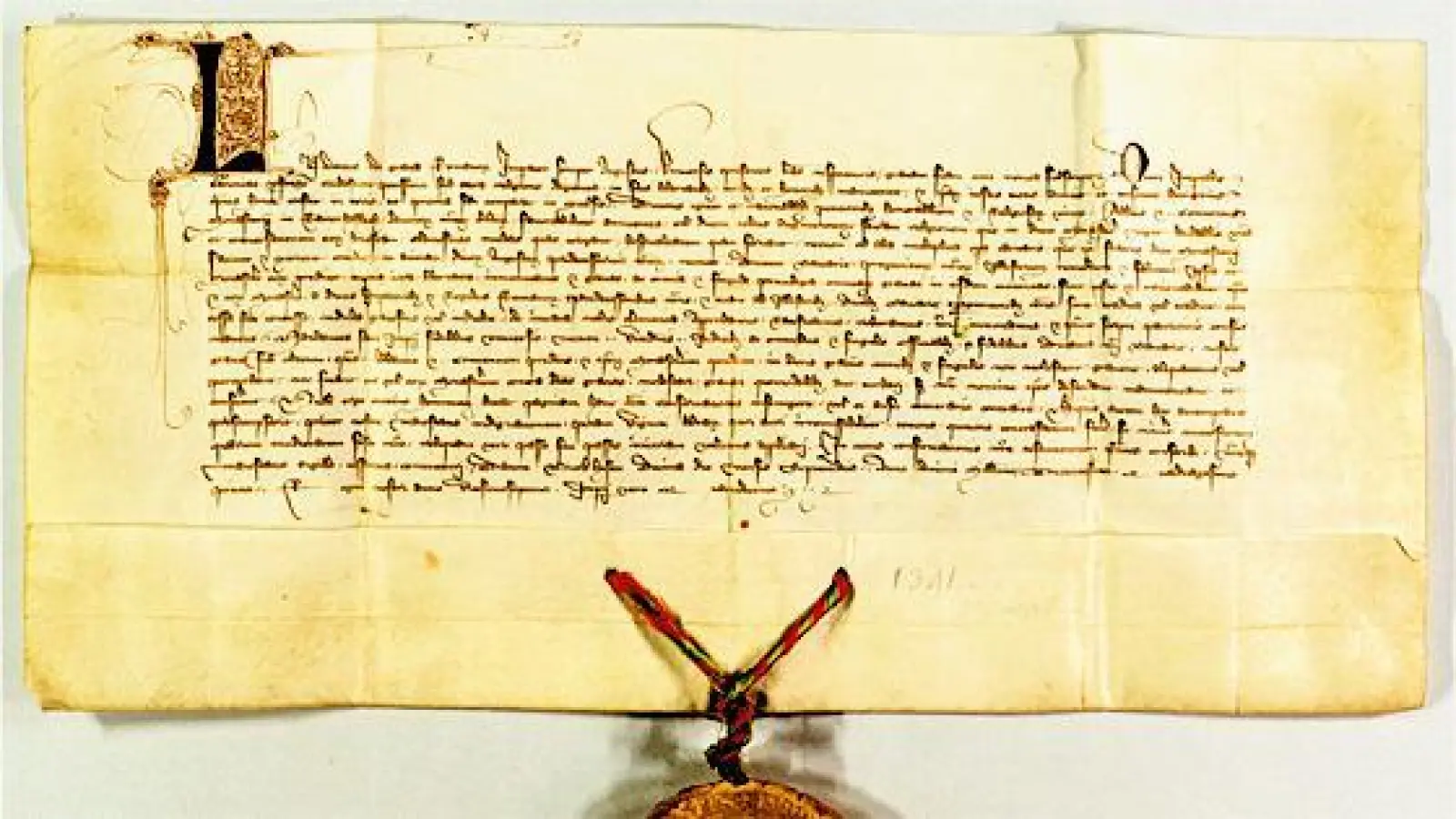 Kaiser Ludwig der Bayer bestätigt dem Zisterzienserkloster Raitenhaslach die Privilegien, 10. September 1341, Burghausen.   (Foto: Bayer. Hauptstaatsarchiv, Kloster Raitenhaslach Urkunden Nr. 451)