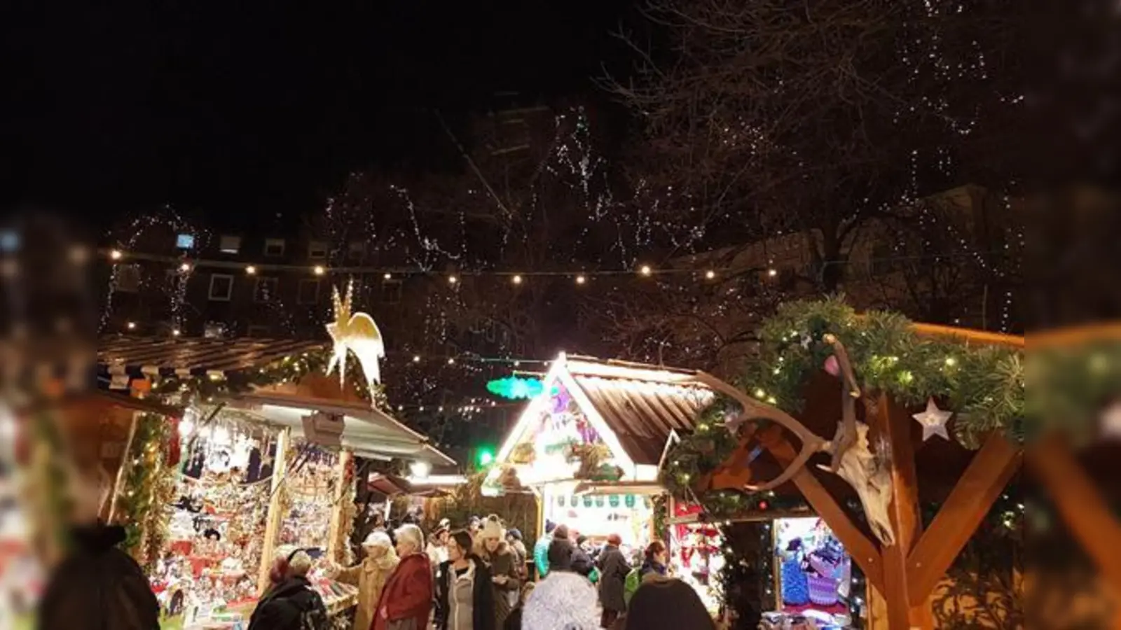 Lichterzauber am Weißenburger Platz: Der Haidhauser Weihnachtsmarkt beginnt bereits am 26. November. Die Organisation liegt seit jeher in Vereinshänden.  (Foto: bs)