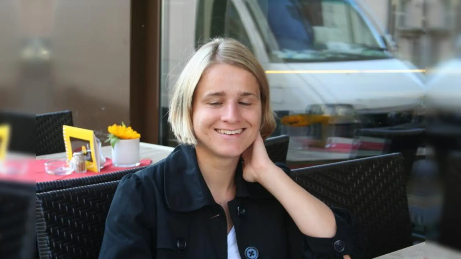 Vernea Bentele fühlt sich im Westend sehr wohl. (Foto: tg)