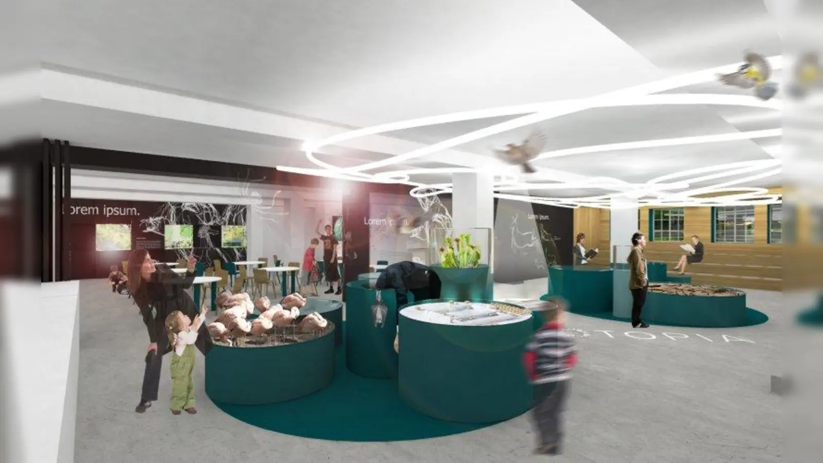 So könnte das BIOTOPIA-Lernlabor einmal aussehen. (Foto: Konstantin Landuris Studio)