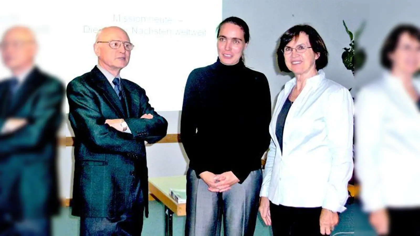 Pater Julius Oswald, Judith Behnen und Marianne Neumann vom Sachausschuss Mission.	 (Foto: VA)