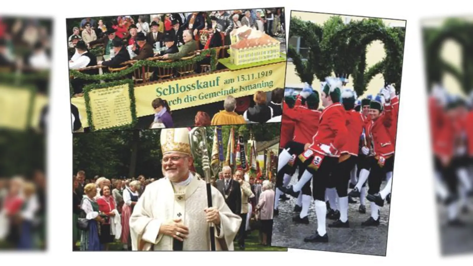Der Fotokalender 2010 des Ismaninger Schlossmuseums erinnert an das Jubiläum der Gemeinde, auch Erzbischof Reinhard Marx nahm daran teil.	 (F: Schlossmuseum)
