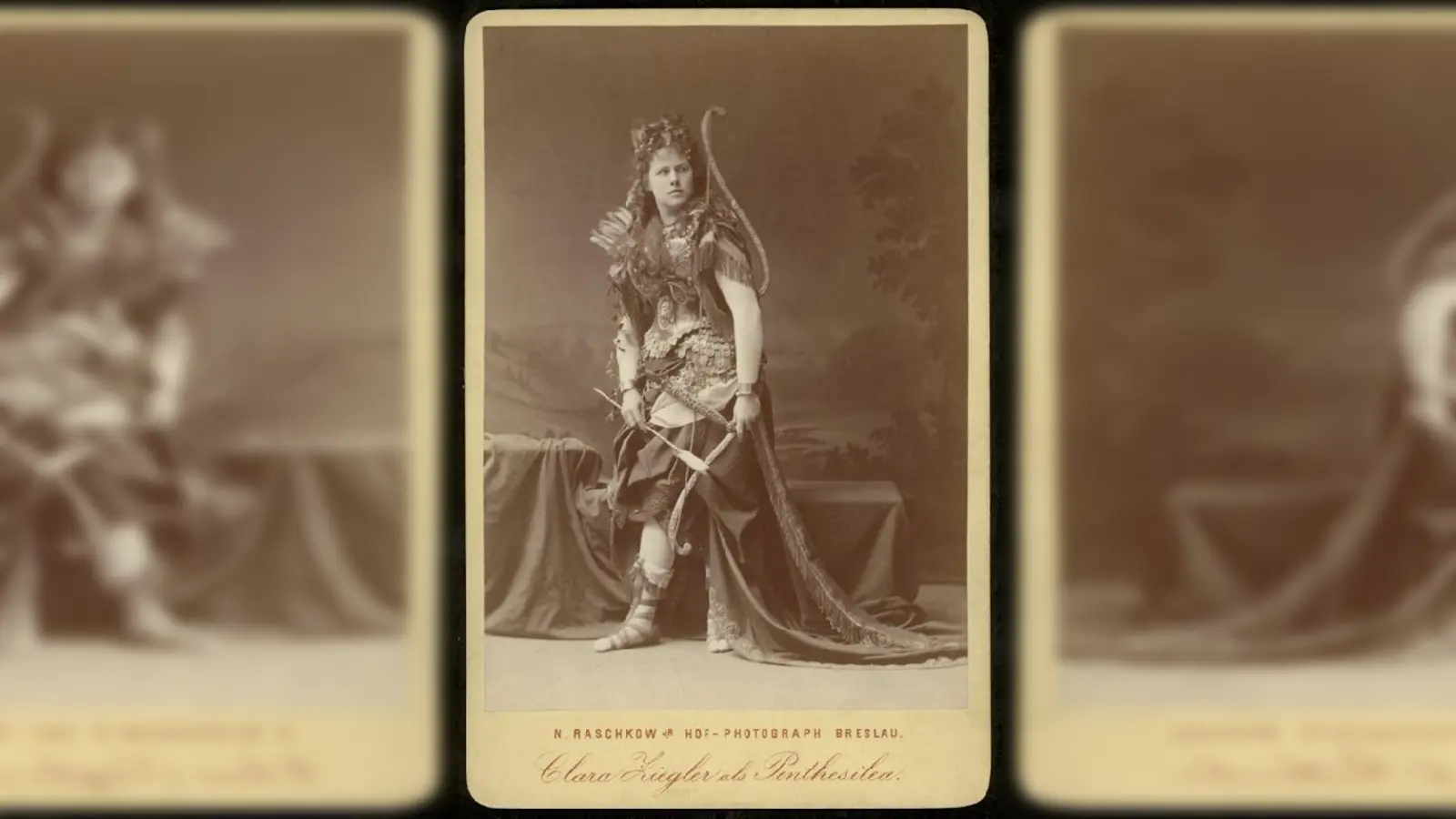 Clara Ziegler, die das Museum begründete, in einer ihrer Rollen.  (Foto: Deutsches Theatermuseum München)