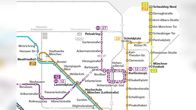 Der Netzplan der Trambahnen wird wegen den Bauarbeiten vorübergehend geändert.  (Foto: MVG)