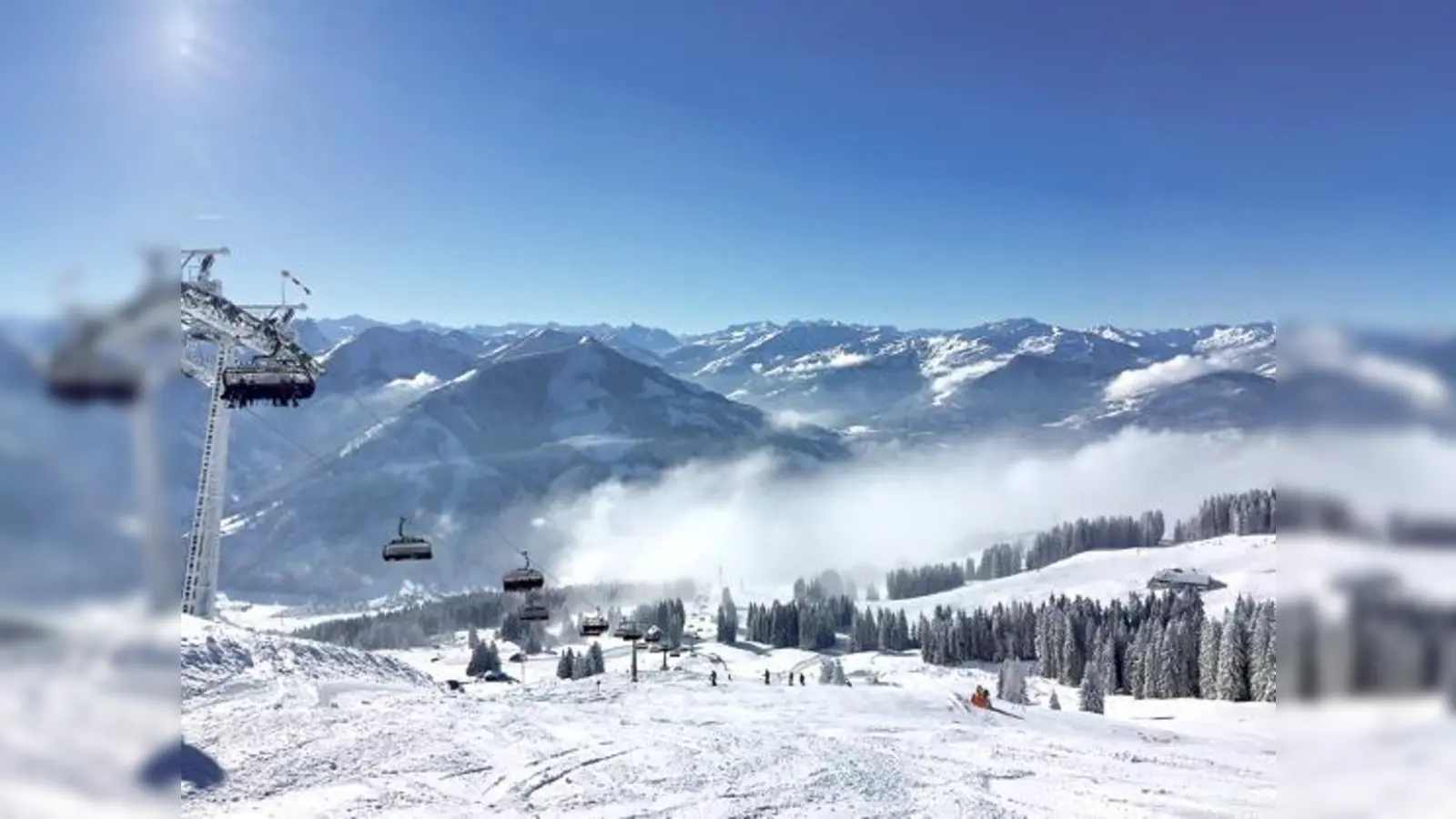 Tolle Bedingungen in der  (Foto: Bei diesem traumhaften Anblick schlägt das Herz jedes Wintersportlers höher.)