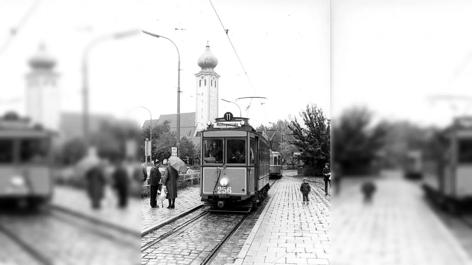 Die letzte Trambahn-Sonderfahrt am 18. Oktober 1980.  (Foto: Wolfram Alteneder Trambahnmuseum)