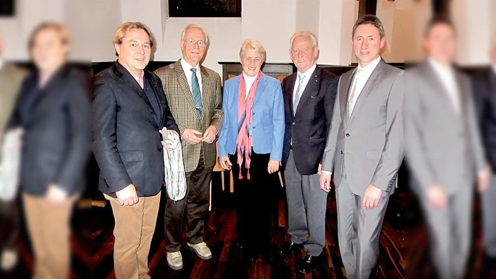 Christoph Böck, Peter Benuthes, Brigitte Weinzierl, Dr. Ernst Kalkbrenner u. Martin Reichart. 	 (Foto: privat)