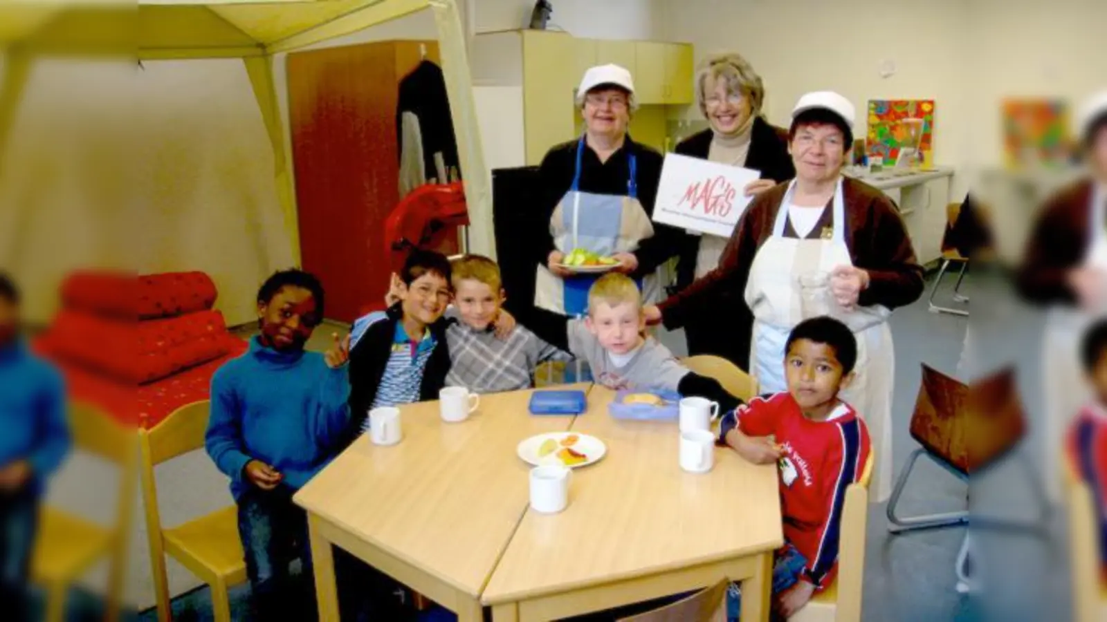 Gemeinsam lecker frühstücken und dann gestärkt wieder in den Unterricht.	 (Foto: Privat)