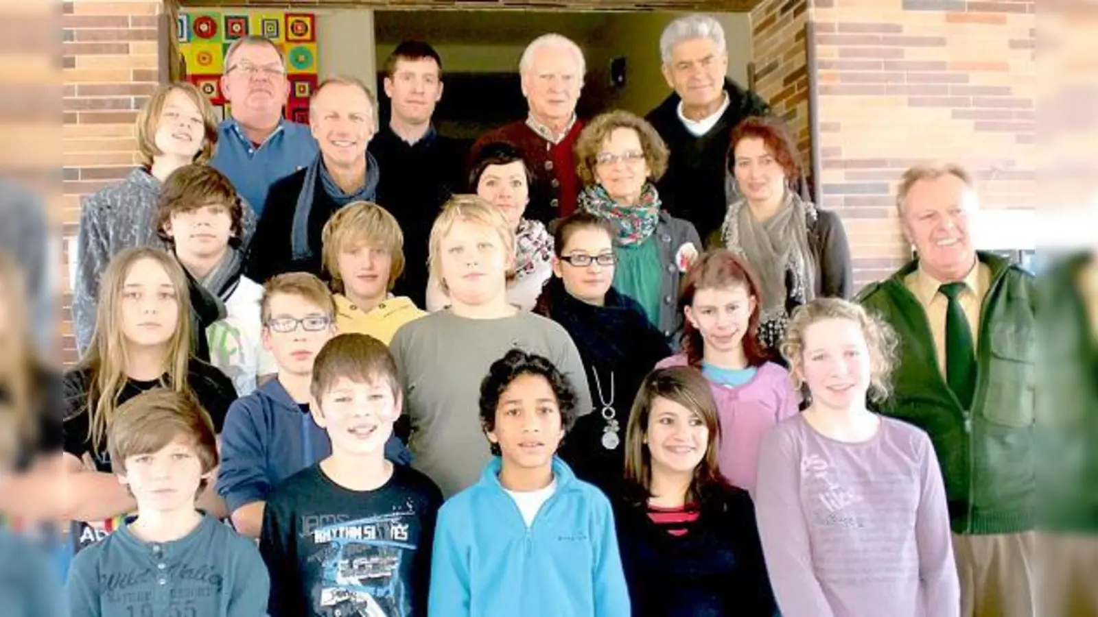 Es wurde musiziert und Pizza  (Foto: Die Kreisverkehrswacht feierte mit Kirchseeoner Schülern. 	KVW)
