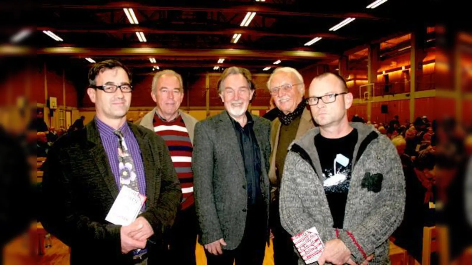 Die Bürger äußerten viele Wünsche (von links): Georg Loy, Hans E. Mayer, Klaus Backer, Manfred Schreibauer und Marc Reimann.  (Foto: ws)