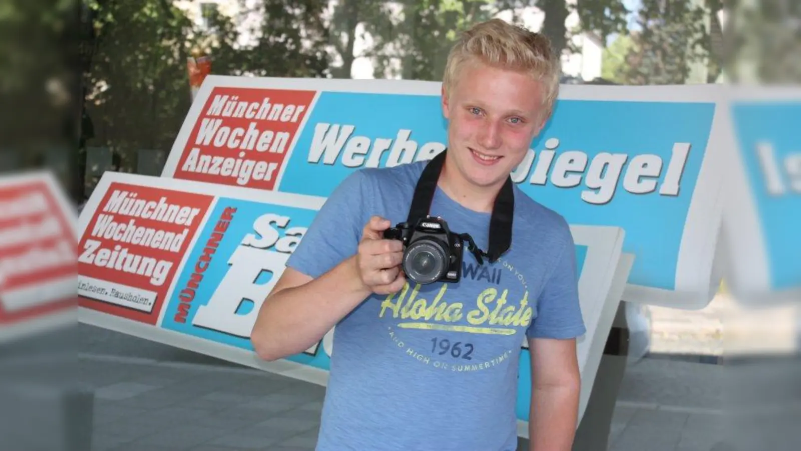Maximilian Schmidt fotografierte bei den Sommergesprächen der Münchner Wochenanzeiger. (Foto: job)