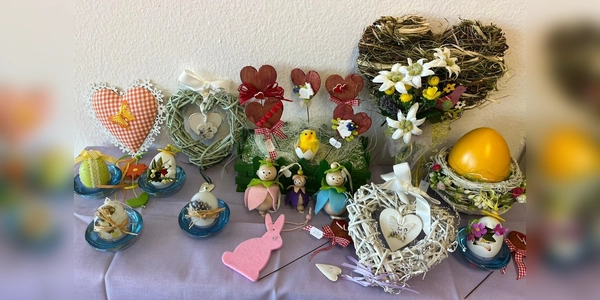 Die Kreativgruppe lädt von 24. bis 28. März zur Osterausstellung ein. (Foto: Sozialdienst Germering e.V.)