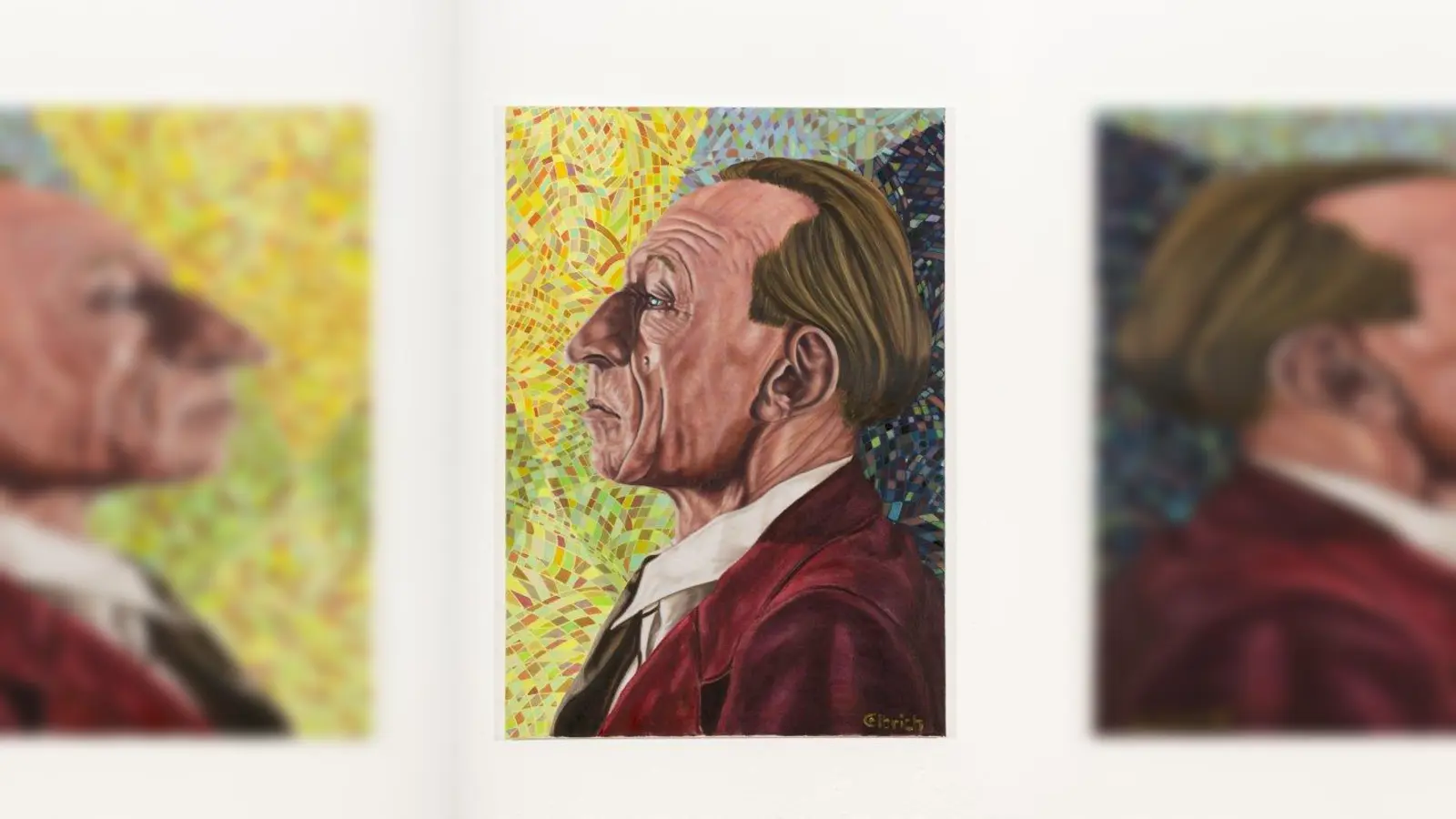 „Wer Denkt Muss..” ist der Titel dieses Ölbilds. (Foto: © Christine Olbrich)