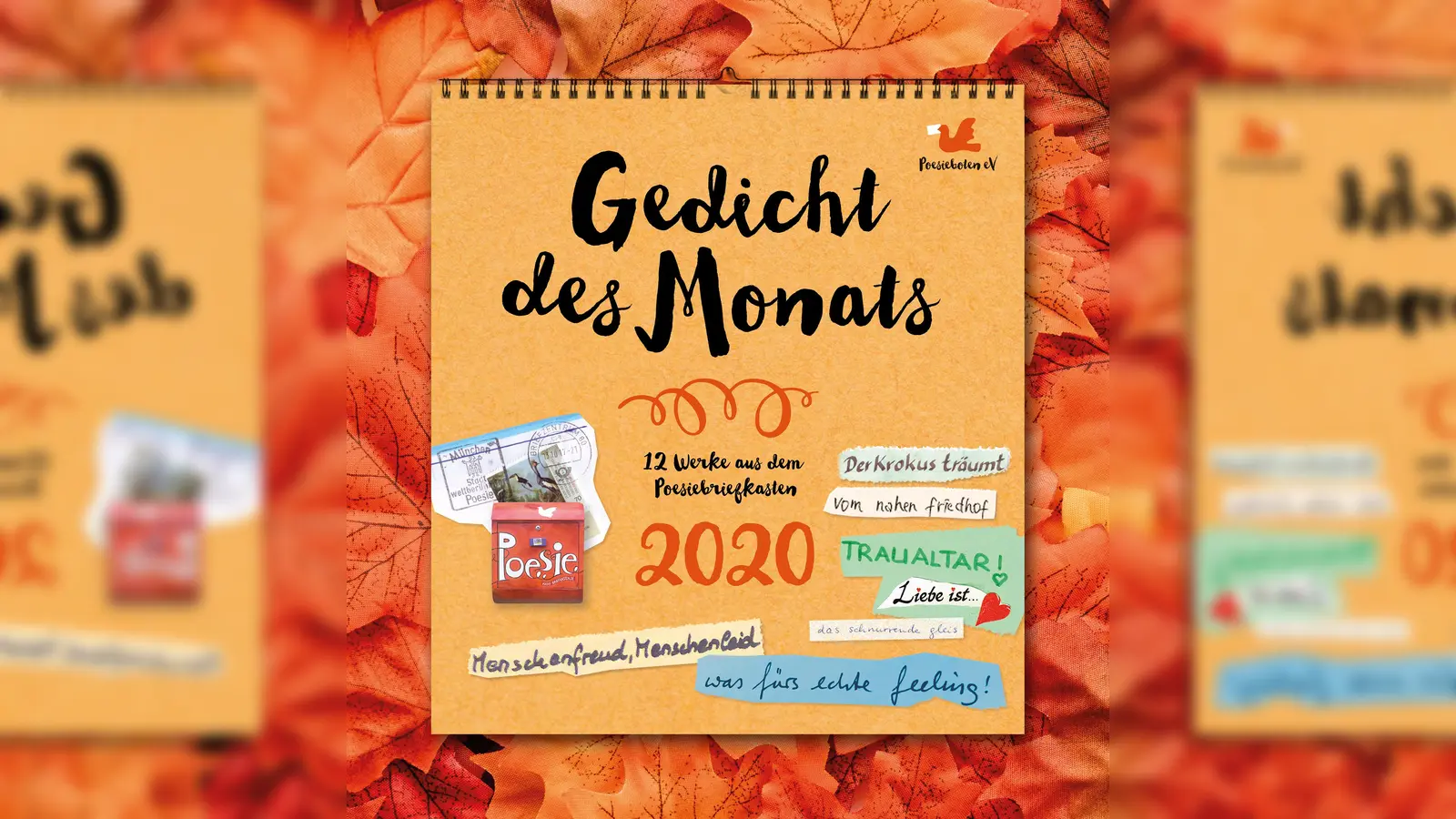 Der Kalender kann in der Stadtbibliothek Giesing oder im Spix für 8,90 Euro erworben werden. (Foto: Poesieboten)