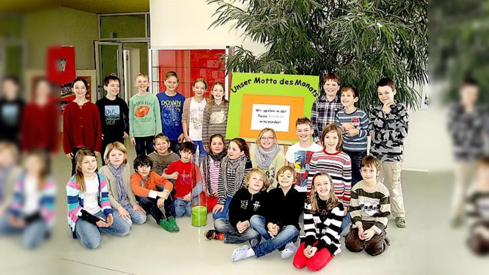 Mit dem Projekt »Motto des Monats« lernen die Schüler fair miteinander umzugehen.	 (Foto: privat)