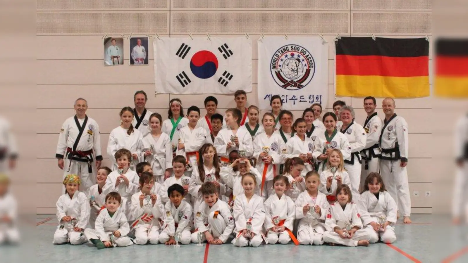 Glückliche Gesichter: Teilnehmer aus fünf verschiedenen Vereinen probierten sich in Solln<br>beim offenen Kinder- und Jugendlehrgang aus. (Foto: TSV Solln)