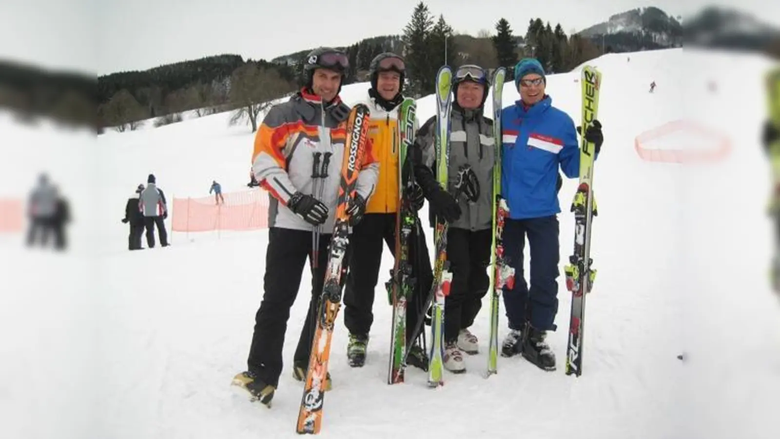 Das erfolgreiche Männerteam (v.li.): Gerhard Wieninger, Benno Orthuber, Karl Burger und Stefan Diemling.  (Foto: Steffi Greger)
