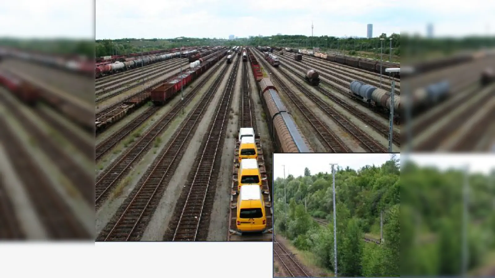 In den kommenden Jahren will das Baureferat sukzessive das Rangierbahnhofgelände in Ordnung bringen. 	 (Fotos: ws)