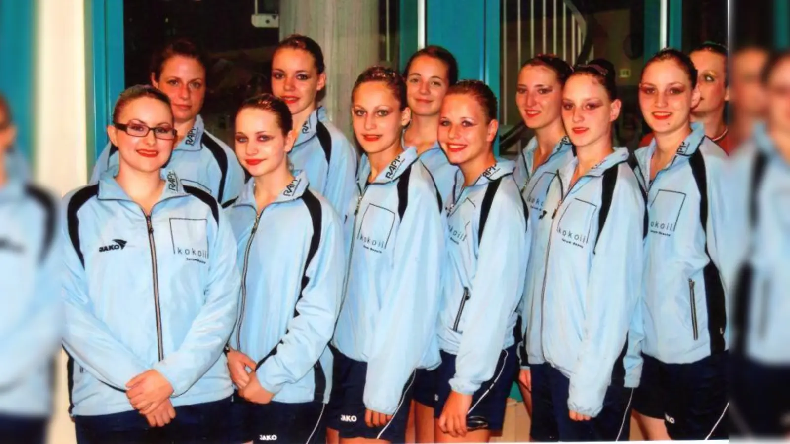 Das Team des TSV Eintracht Karlsfeld bei der Deutschen Meisterschaft im Synchronschwimmen 2012. (Foto: red)