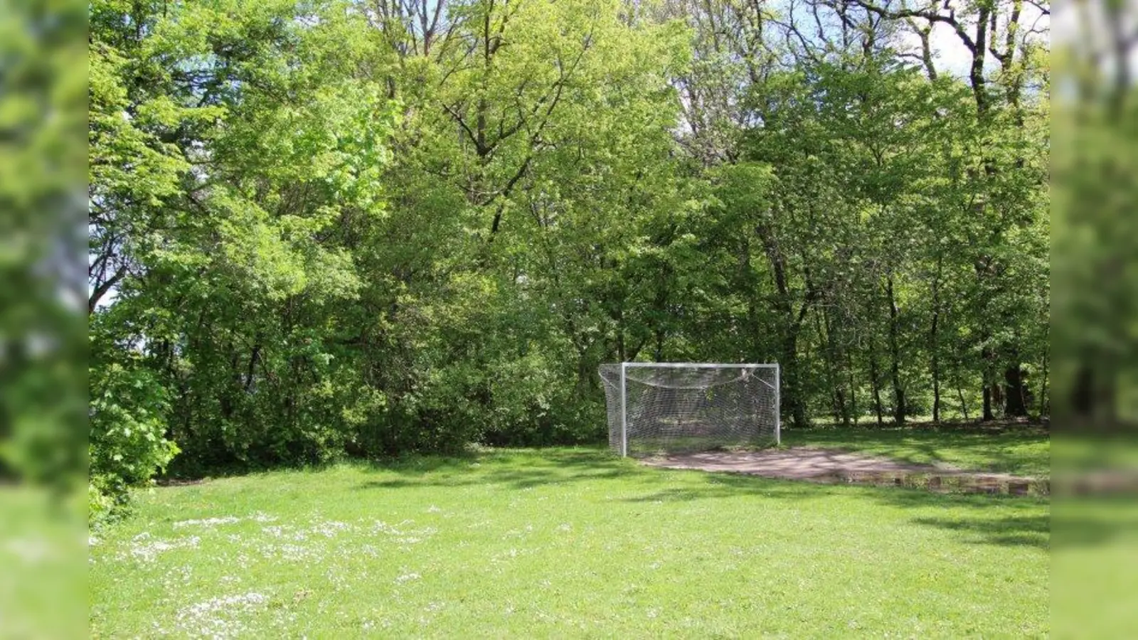 Im Rahmen eines Ortstermins soll geprüft werden, ob auf dem Bolzplatz an der Ecke Am Lochholz / Karl-Hänel-Straße Spielgeräte für kleine Kinder aufgestellt werden können. (Foto: sb)