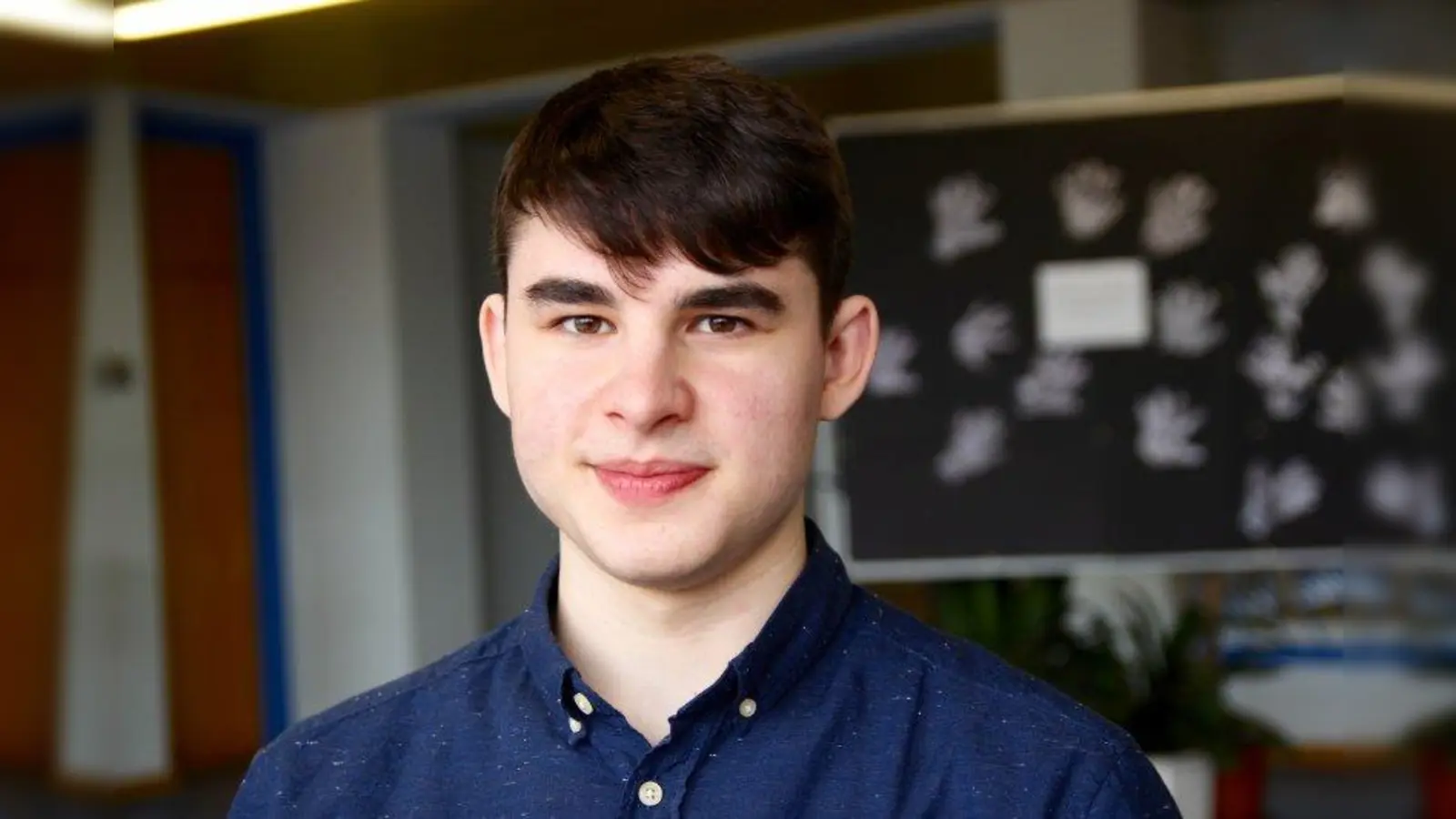 „Ich denke mir oft: Was haben wir doch für ein Glück!“ Zehntklässler Jan Buchala aus der Mittelschule an der Peslmüllerstraße. (Foto: us)