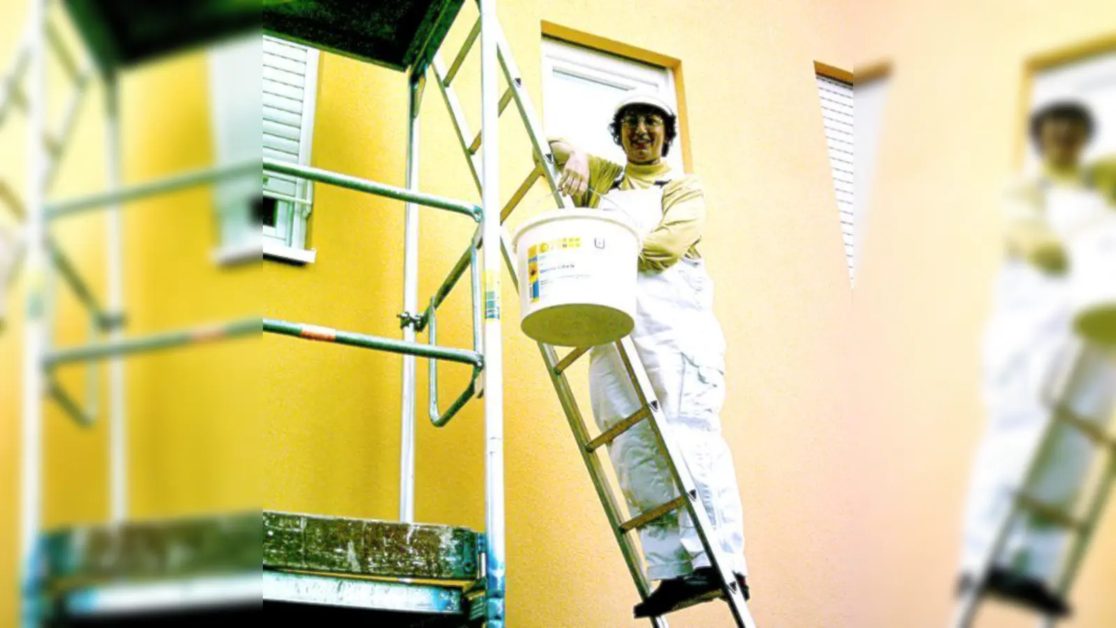 Temporäre Kunst, die bald von einem Anbau verdeckt wird, plant Adler A.F. 	 (Foto: VA)