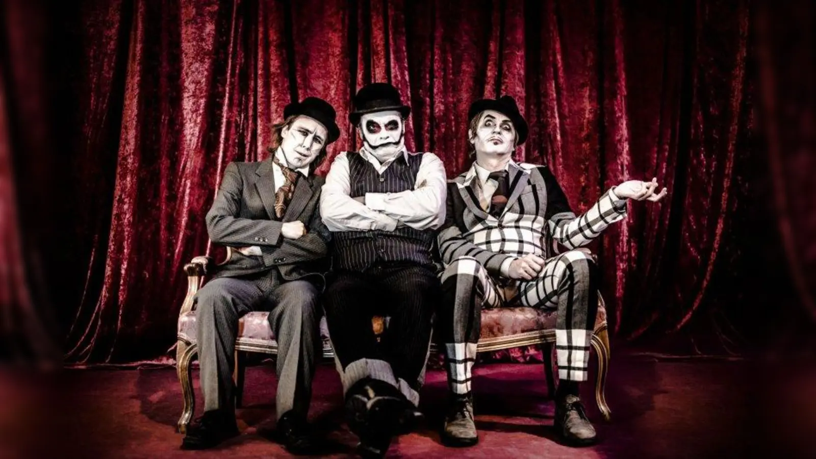 Seit Gründung im Jahr 1989 haben die „Tiger Lillies” über 30 Alben veröffentlicht. Sie sind schräg, dunkel, skurril und definitiv hörenswert. Am Montag, 10. April, spielt das Trio im Freiheiz. (Foto: photographic-art)