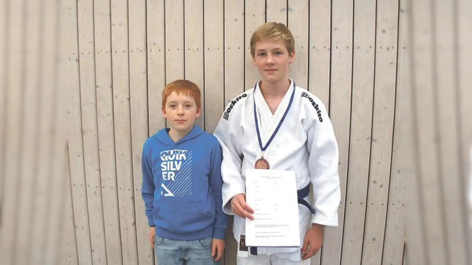 Johannes Böhm und Maurice Müller traten für Judo-Team Oberland erfolgreich an. 	 (Foto: VA)