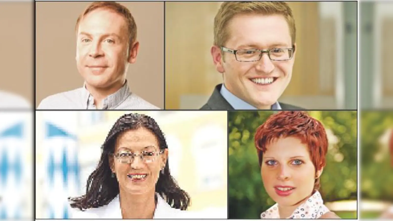 Wolfgang Stefinger und Claudia Tausend (links) schafften es in den Bundestag, für Manfred Krönauer und Ulrike Goldstein reichte es nicht.	 (Fotos: Parteien)