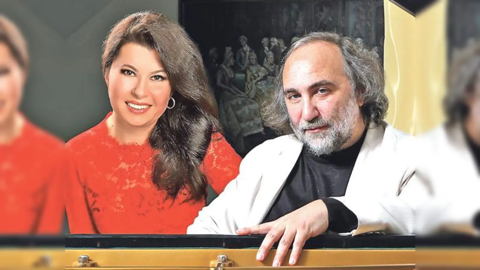 Die Mezzosopranistin Zoryana Kushpler wird am Klavier von Mikhail Arkadiev virtous begleitet.	 (Foto: VA)