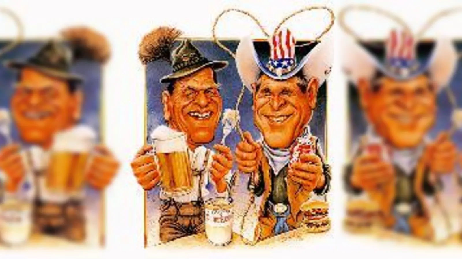 Internationale Beziehungen durch die Augen eines Karikaturisten.	 (Foto: B. Prinz)