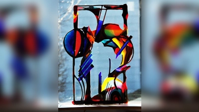 Glaskunst von Knut Liese kann man in der Riemerlinger Carl-Steinmeir-Mittelschule ab dem 9. März bewundern. (Foto: Knut Liese)