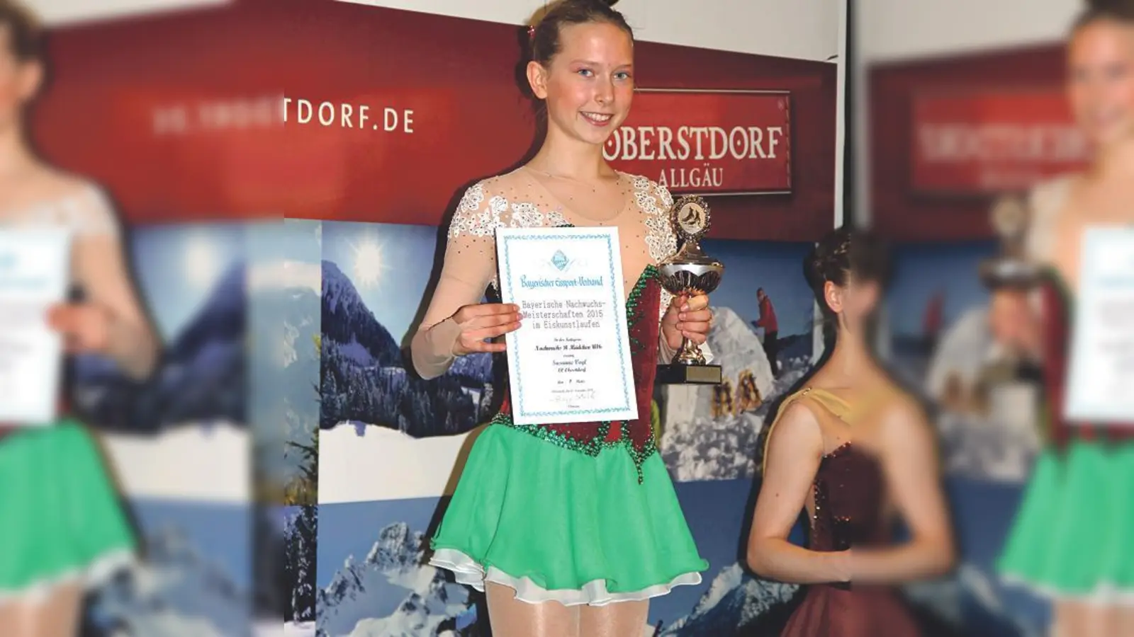 Die 14jährige Susanne Vogel überzeugt mit ihrer  tadellosen Kür die Jury. 	 (Foto: Rupert Vogl)