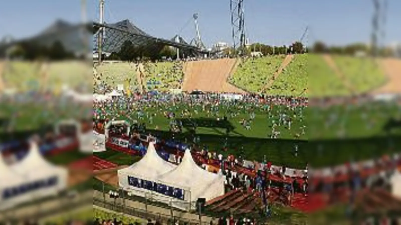 Nach 3:41 Stunden erreichte der Münchner Radsportler Thorben Nilewski die Ziellinie im Stadion.  (Foto: privat)