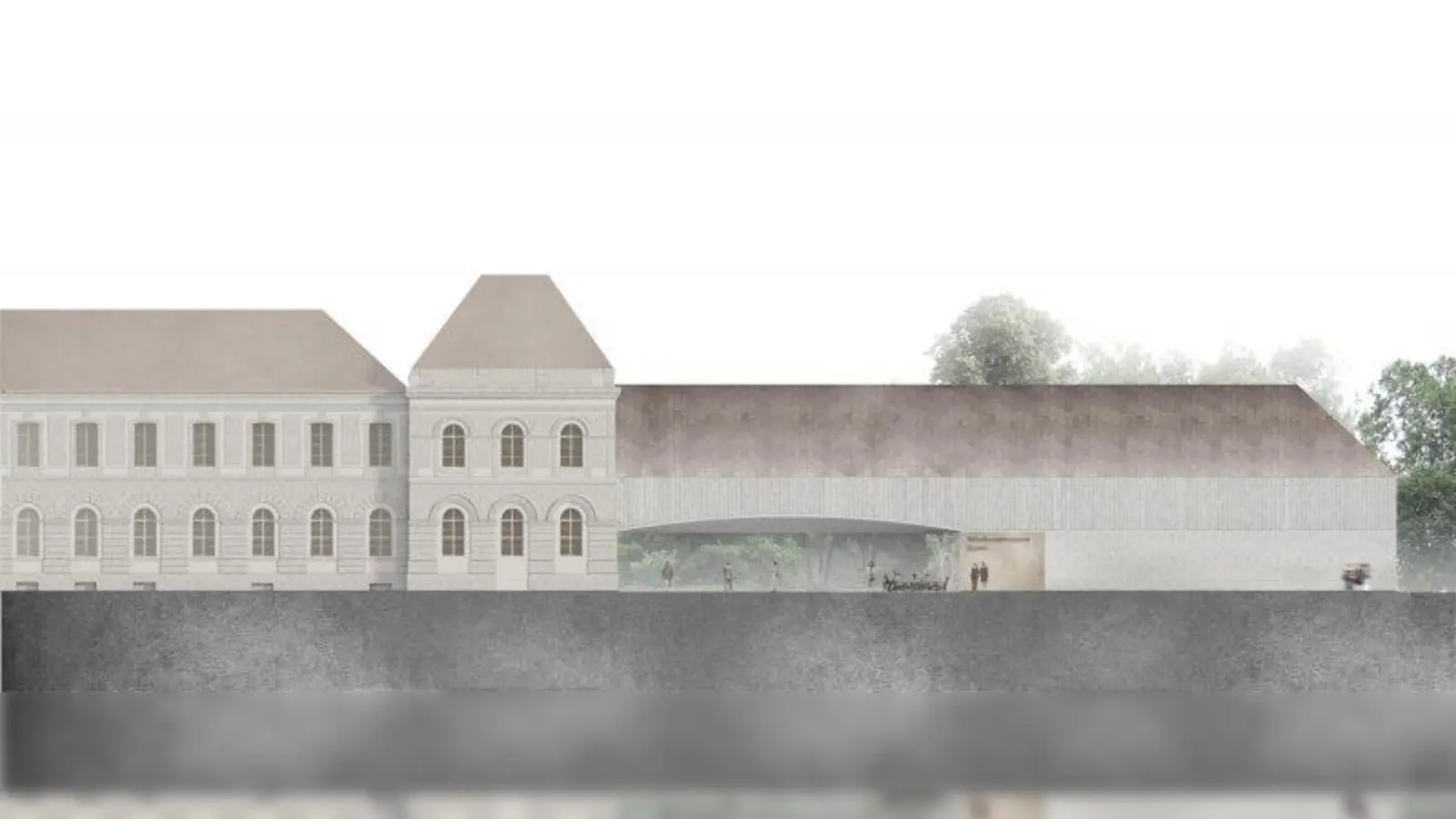 Das Museum Mensch und Natur wird zum Naturkundemuseum Bayern erweitert. Vor allem die Fassadengestaltung des Neubaus stößt dabei auf Kritik. (Foto: Staab Architekten)