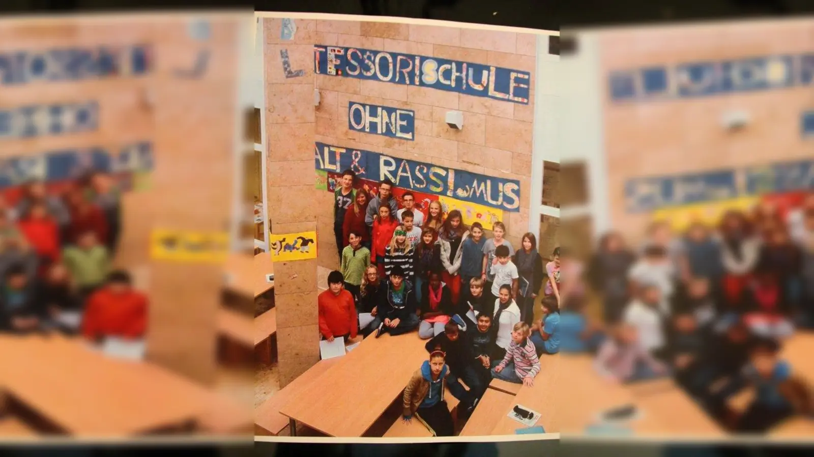 Schon vor der Auszeichnung „Schule ohne Rassismus” wurde das Thema immer wieder sichtbar gemacht. (Foto: bb)