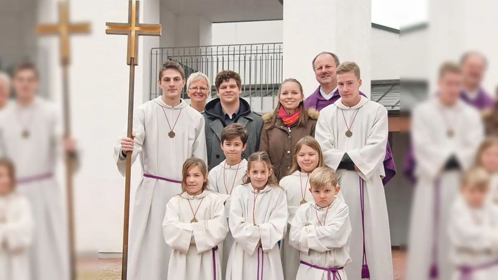Sieben neue Ministranten wurden in St. Ulrich in ihr Amt eingeführt.	 (Foto: St. Ulrich)