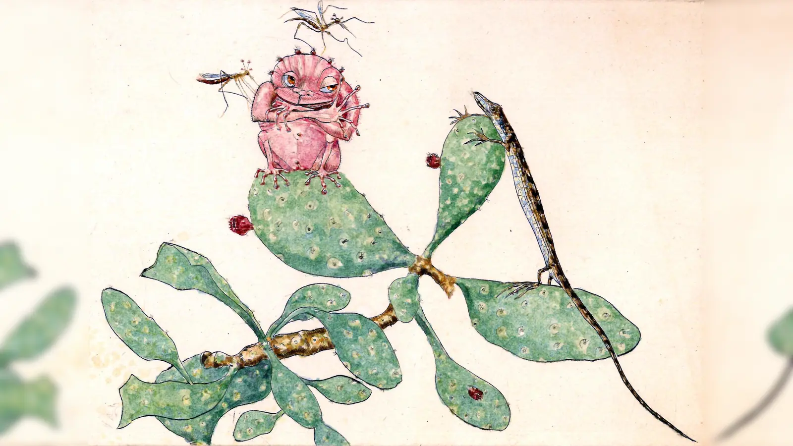 Ernst von Maydell: Der Mückenhändler. Farbradierung, 1926.  (Foto: Museum der Stadt Grafing Grafing)