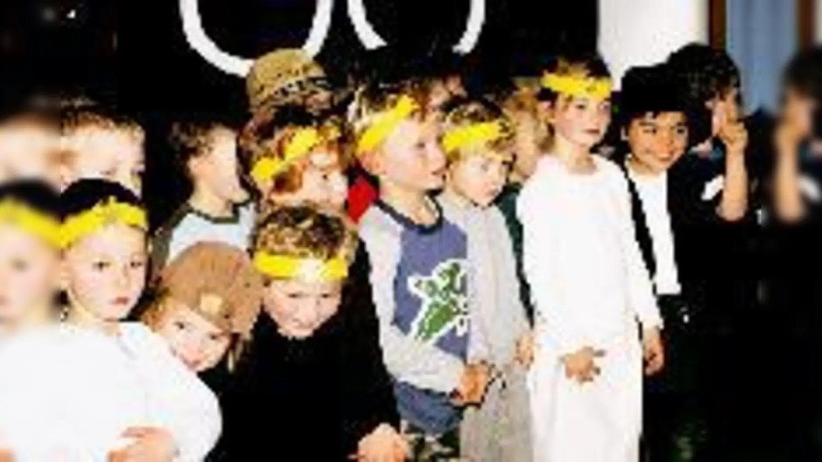Die Kinder des Kindergartens »Am Weiher« überzeugten im Musical »Der kleine Tag«.  (Foto: T. Kling)