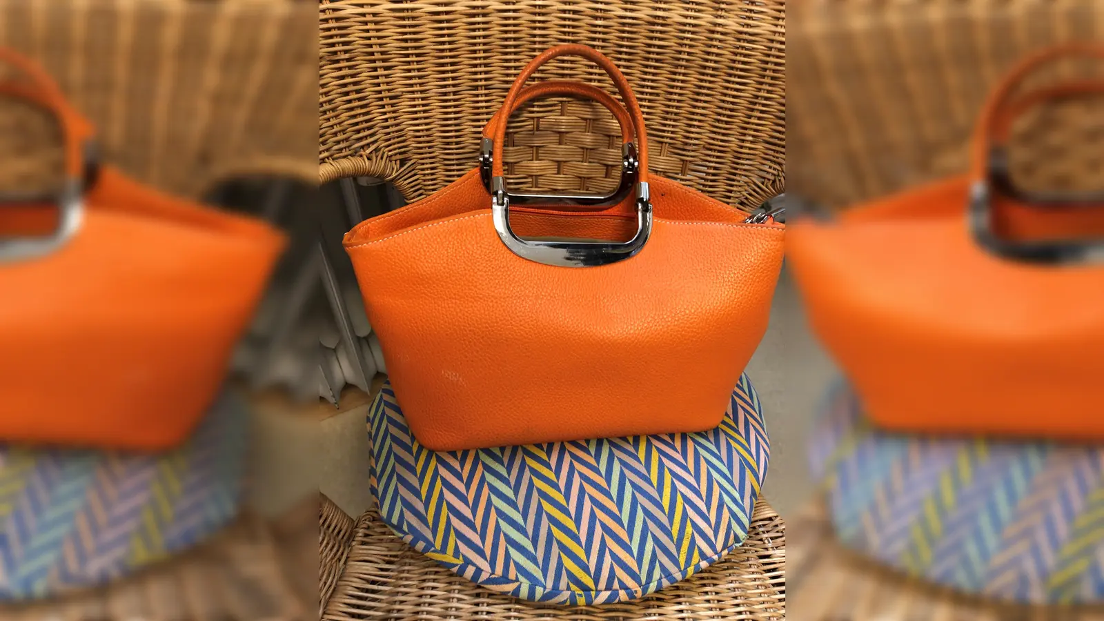 Auch Accessoires wie diese Handtasche können bei der Kleidertauschbörse getauscht werden. (Foto: Privat)