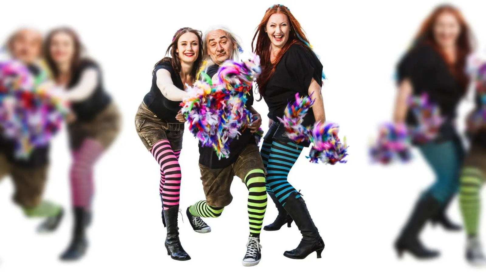 „D'Raithschwestern und da Blaimer” mögen es bunt. (Foto: pi)