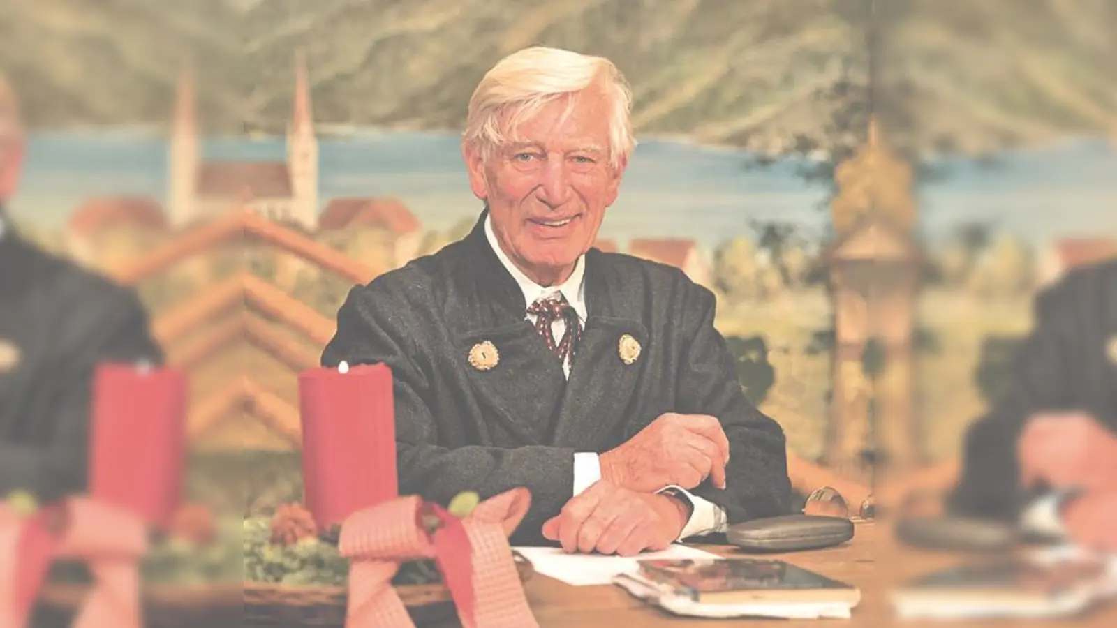 aSiegfried Rauch, bekannt als Kapitän des »Traumschiffs« wird bei der »Bergweihnacht« in der Stadthalle Weihnachtsgeschichten vorlesen.	 (Foto: Die Gebrüder Krimm)