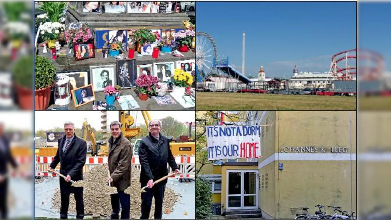 Bilder einer Stadt: Ob Michael Jackson, der Steuercampus, das Oktoberfest oder das Johannes Kolleg - es ist viel passiert. 	 (Fotos: Soir)