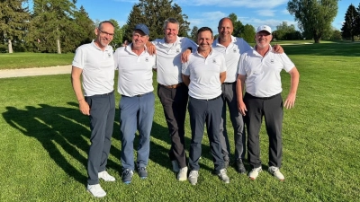 Die erfolgreiche Mannschaft: Roland Binder, Karl Langwieder, Kapitän Klaus Kendoff, Andi Cigic, Jürgen Schwarzhuber, Peter Krebs (von links). (Foto: RB)