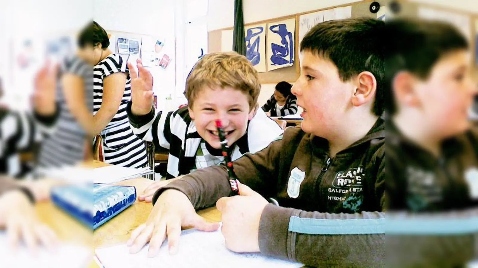 Kinder mit Migrationshintergrund sollen durch eine sprachliche Barriere nicht ins Abseits gedrängt werden. Die Hausaufgabenbetreuung des Vereins Hafis sorgt für bessere Chancen der ausländischen Schüler. 	 (Foto: Verein)