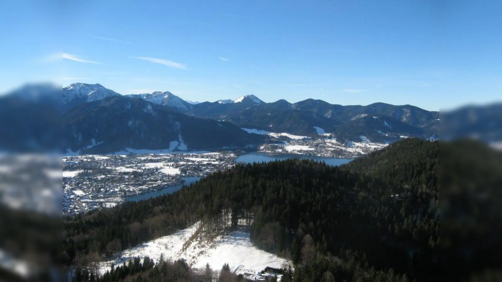 Ausblick auf den Tegernsee vom als Galaun bekannten Aussichtspunkt. (Foto: Sonja Ullrich)