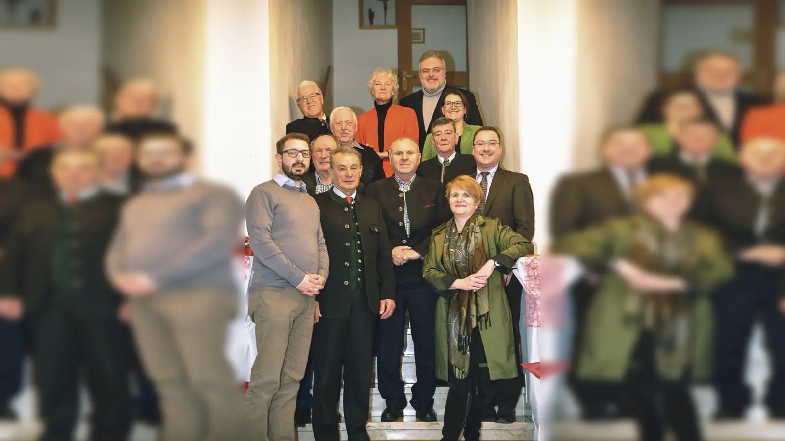 Die Geehrten der CSU Hallbergmoos-Goldach, darunter auch Bürgermeister Harald Reents (ganz rechts).	 (Foto: Tanja Knieler)