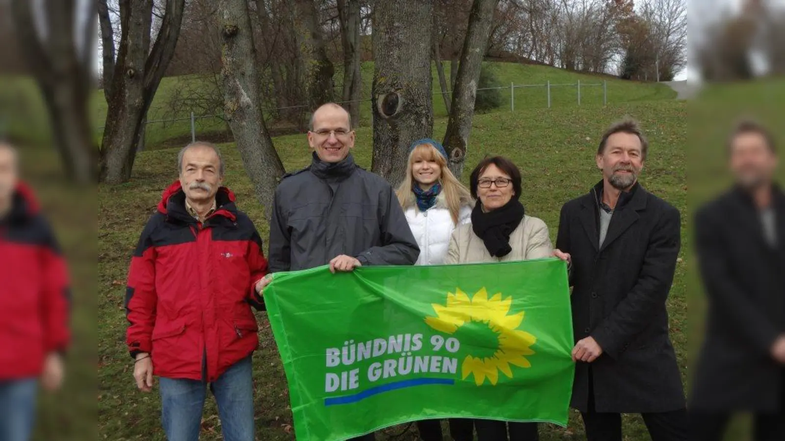 Die Spitzenkandidaten der Grünen für den BA Sendling-Westpark (v.l.): Günther Sinapius, Uwe Kramm, Lena Fiedler, Maria Hemmerlein und Hans Dusolt. (Foto: pi)