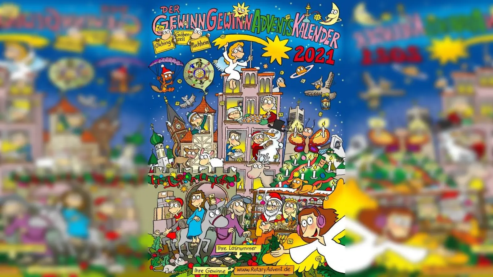 Der Adventskalender des Rotary Clubs München-West ist auf den örtlichen Wochenmärkten erhältlich. (Foto: Rotary Club München-West/ Küstenmacher)