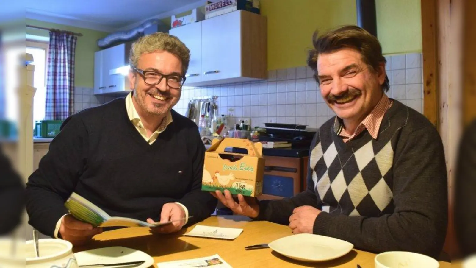 „Die Zeit vergessen” - Matthias Vilsmayer besuchte den Löfflerhof von Michael Friedinger. (Foto: Freie Wähler Starnberg)